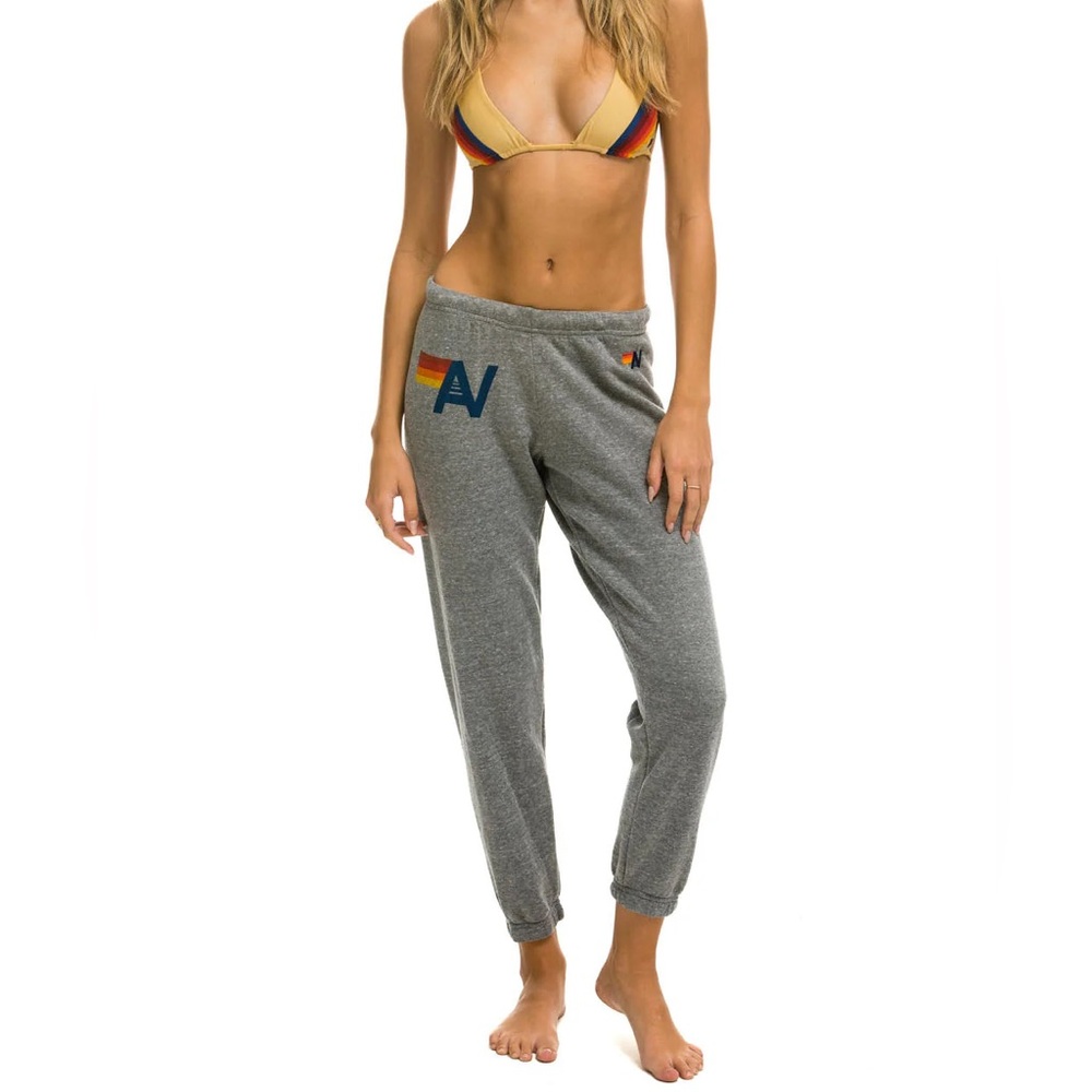 Brand New ⭐️ Aviator Nation Logo Sweatpants - Heather Gray ⭐️ NWT